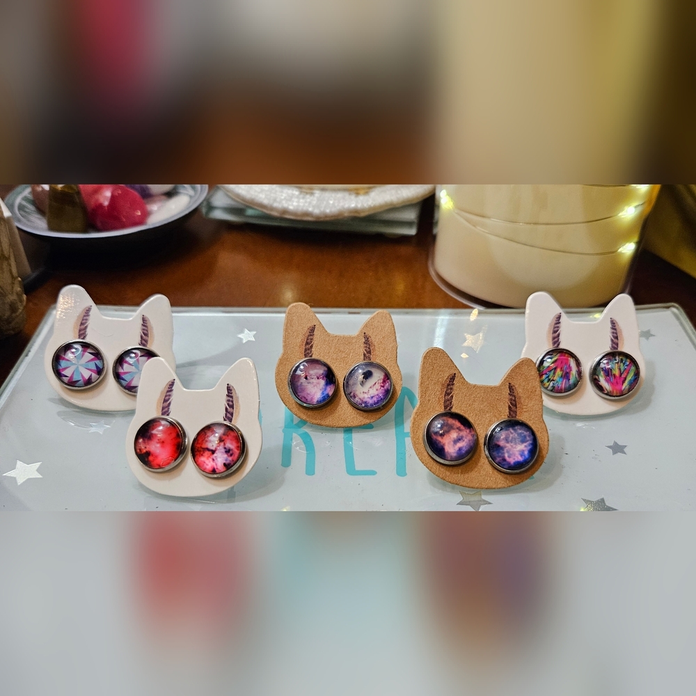 Galaxy Stud Earrings